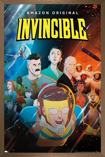 Miniatura 15 de Trends International Invincible - Póster de pared de una hoja, 14.72 x 22.37 pulgadas, versión enmarcada de madera de granero Versión enmarcada