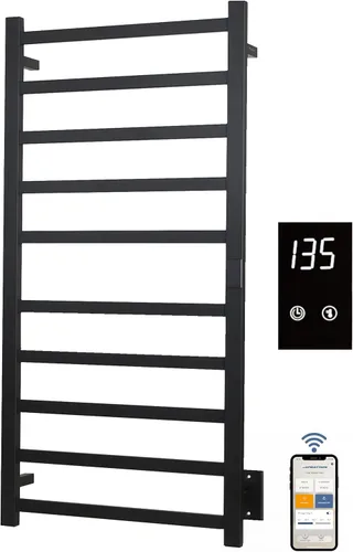 Miniatura 15 de Topdattion Calentador de toallas eléctrico Súper delgado Con temporizador y ajustes de temperatura de múltiples niveles Cableado directo