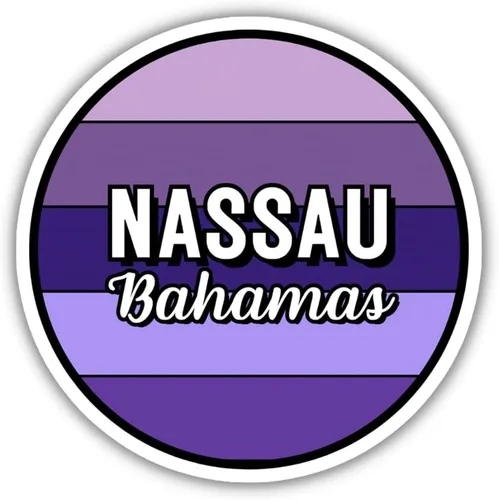 Miniatura 5 de Nassau Bahamas Travel Sticker, 2.5" Multiple Colors, Laptop Water Bottle Planner Journal, Collectible Places I've Been, Luggage Decal (Earth)