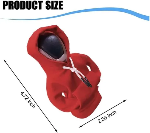Miniatura 7 de Topaliving Sudadera con capucha para palanca de cambios de automóvil, divertida perilla de palanca de cambios, suéter para invierno, funda