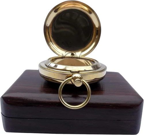 Miniatura 6 de Navegación de mochilero Hecho a mano Latón Personalizar Brújula para el mejor hombre, mejorarse, senderismo, camping, caza, trekking, vela