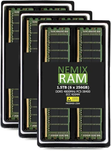 Miniatura 32 de NEMIX RAM Kit de memoria de servidor registrado DDR5 4800MHZ PC5-38400 1Rx4 1.1V CL40 288-PIN ECC RDIMM compatible con ASUS 2U4N Servidor