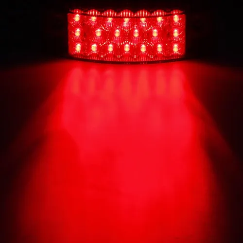 Miniatura 8 de Partsam 2 luces LED rectangulares rojas de 6 pulgadas y luces de remolque de holgura, 21 diodos con reflectores, impermeables, 12 V, selladas, 6 x