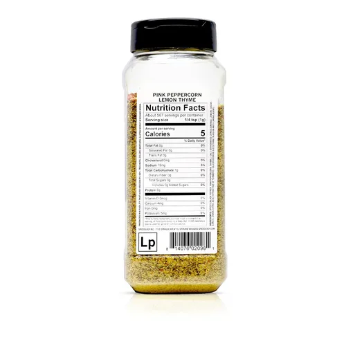 Miniatura 2 de Spiceology - Tomillo de limón y pimienta rosa - Uso en: pollo, salmón, camarones, papas, mantequilla, verduras, aderezo para ensaladas - Condimento