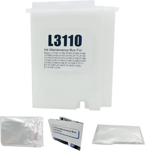 1 caja de mantenimiento L3110 compatible con EcoTank ET2800 ET2812 ET2820 ET2821 ET2826 ET2880 ET4700 ET4800 ET2710 ET2711 ET2712 ET2714 ET2715
