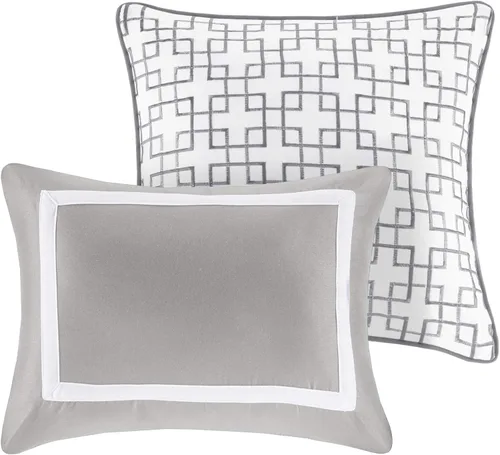 Miniatura 17 de Madison Park Heritage - Juego de edredón y colcha combinado, diseño moderno de lujo, ropa de cama alternativa de plumón para todas las estaciones