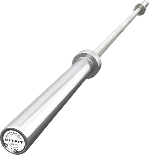 Miniatura 30 de RitFit Elite - Barra olímpica de 7 pies, robusta barra de 45 libras para levantamiento de pesas y levantamiento de potencia, barra olímpica superior