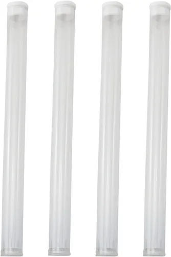 PZRT 4 piezas de tubo de almacenamiento de PVC de 12 x 160 pulgadas, contenedor de agujas de coser de plástico transparente, contenedor de