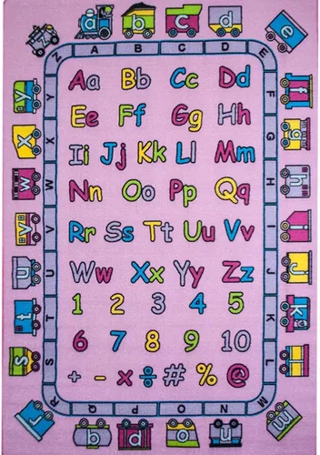 Miniatura 19 de Abc Shapes tapete para niño con diseño de letras para aprendizaje del alfabeto, Nylon