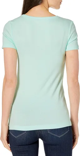 Miniatura 3 de Tienda Essentials - Camiseta de manga corta con cuello en V para mujer 2 piezas