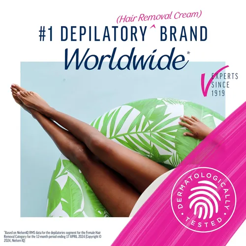 Miniatura 2 de Depilatorio, Crema depilatoria Veet Gel Sensitive, 13.5 onzas, Fórmula sensible con Aloe Vera y Vitamina E (paquete de 1)