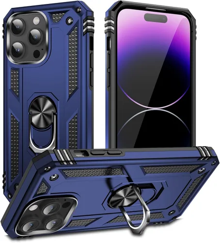 Miniatura 6 de Korecase Funda para iPhone 8, protección de cámara, armadura militar, doble capa, soporte compatible con iPhone 6 6s y iPhone 7 8, color negro