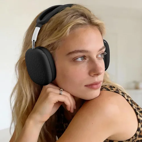 Miniatura 9 de Funda de silicona de leopardo para auriculares AirPods Max, funda para almohadillas para los oídos, funda para auriculares y diadema para AirPod Max
