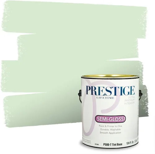 Miniatura 229 de PRESTIGE Pintura exterior e imprimación en uno, aloe, plano, 1 galón