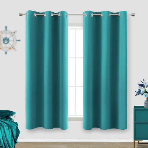 Miniatura 169 de Cortinas opacas de 72 pulgadas extra anchas para dormitorio, puerta corrediza de vidrio y patio, 2 paneles con ojales para oscurecer ventana grande