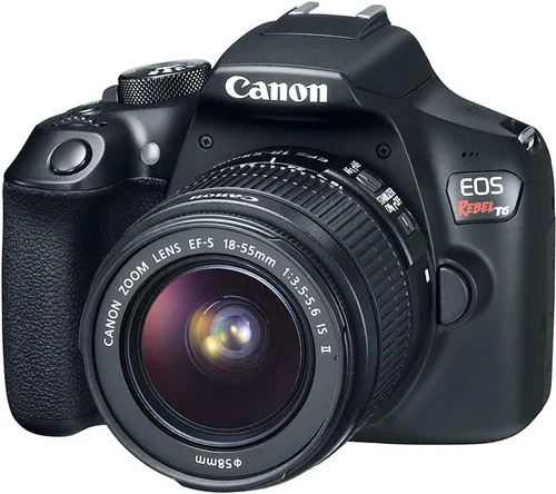 Miniatura 2 de Canon Cámara DSLR EOS Rebel T6 con lente de 0.709-2.165 in (1159C003) + monitor 4K + VideoMic Rode + tarjeta de 64 GB + kit de filtro de color + kit