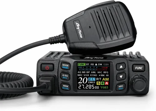 AnyTone Radio AT-5000 CB con SSB, transceptor móvil de 40 canales, USB/LSB, clima NOAA, reducción de ruido NRC, medidor SWR, VOX, 12V/24V para semi