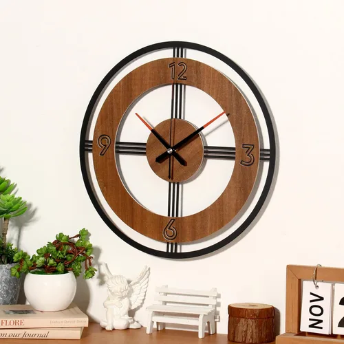 Miniatura 6 de Reloj de pared grande decorativo para pared, reloj redondo de cocina, decoración de cocina, relojes rústicos para paredes, reloj silencioso
