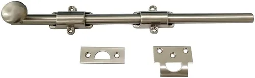 Miniatura 13 de QCAA Perno de puerta holandés de latón macizo, 36 ", latón pulido lacado, 1 paquete, hecho en Taiwán 35.8 in - Latón pulido lacado