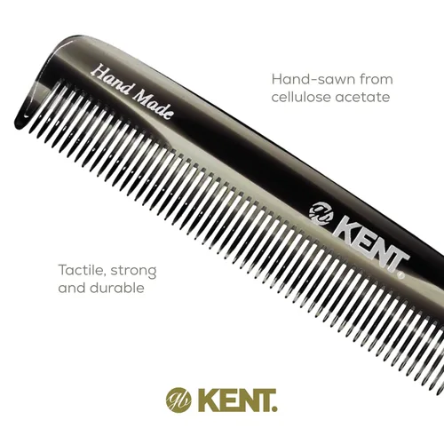 Miniatura 5 de Kent F3T - Peine de dientes finos de grafito negro, peine para separar y alisar el cabello para hombres y mujeres, removedor de caspa, corte