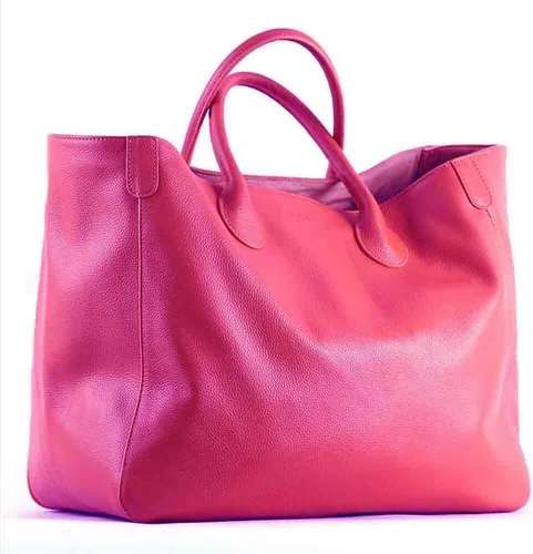 Bolso grande de cuero genuino para mujer, bolso de mano y monederos de piel de vacuno, bolso grande para mujer, bolso de viaje
