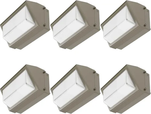 Miniatura 9 de Sunco - Paquete de pared LED de 120 W, sensor de fotocélula del anochecer al amanecer, industrial, regulable, impermeable, grado comercial