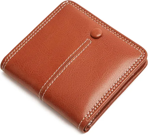 Miniatura 26 de TFKGS Tarjetero de crédito para mujer, cartera RFID de cuero para mujer con bloqueo de cremallera, llavero para tarjetas de acordeón, regalos