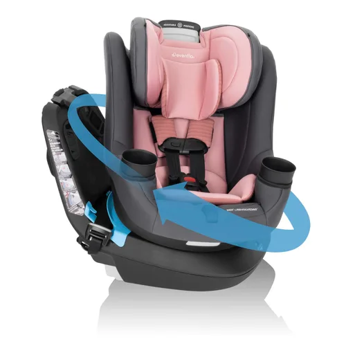 Miniatura 10 de Evenflo REO by Revolve360 - Asiento convertible giratorio 2 en 1 para automóvil, 360 grados, para bebé a niño, orientación hacia adelante y hacia