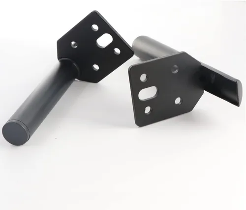 Miniatura 3 de Patas de muebles de 2 pulgadas, patas negras para mesa de café, patas de muebles de metal de mediados de siglo para sofá, gabinete, otomana, juego
