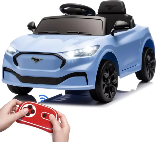 Bobike - Auto eléctrico de paseo para niños, coche eléctrico de 12V para niños pequeños con control remoto, juguetes de paseo para niños con luces