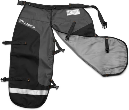 Miniatura 3 de Husqvarna 587160702 - Chaparreras funcionales para motosierra de 38 pulgadas, equipo de seguridad para motosierra con 5 capas, cinturón ajustable