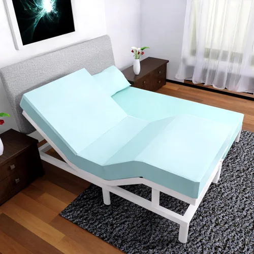 Miniatura 27 de Top Split King - Juego de sábanas para cama ajustable, 4 piezas con bolsillos profundos, sábanas de microfibra de doble cepillado, sábana bajera
