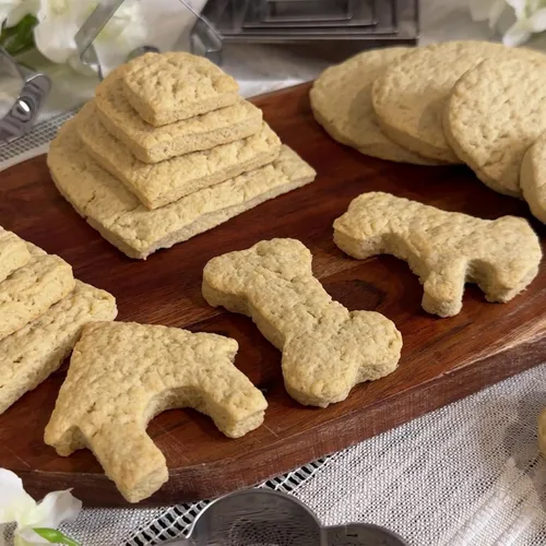 Miniatura 6 de Cortador de galletas de hueso de perro ANCKNE Bone Shape Cookie Cutter Set de acero inoxidable casero para perros galletas cortador de golosinas 4