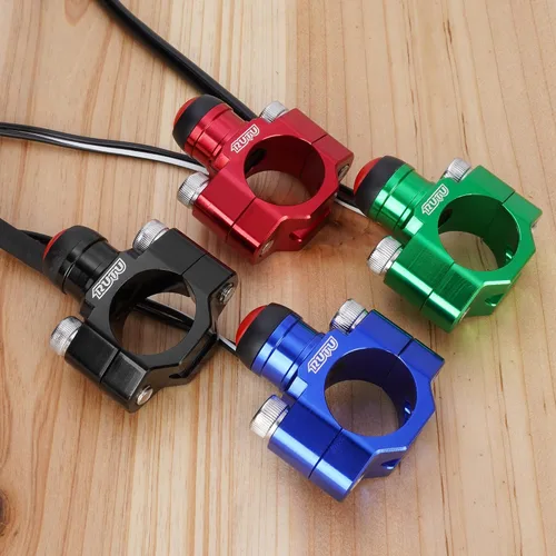 Miniatura 6 de Interruptor universal CNC para motor de motocicleta con placa trasera de montaje para botón de parada, arranque y muerte para motocicleta, ATV, Dirt