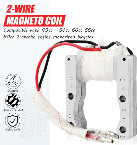 Miniatura 4 de Bobina Magneto para motores de 49 cc, 50 cc, 60 cc, 66 cc, 80 cc, 2 tiempos, motos motorizados, motores, Go Kart, ATV, Quad Scooter Performance 2