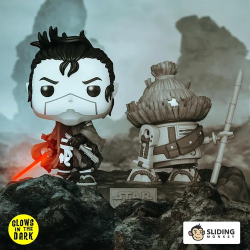 Miniatura 2 de Funko Star Wars: Visions - The Ronin y B5-56 Glow in the Dark Deluxe Pop
