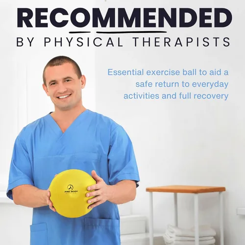 Miniatura 3 de ProBody Pilates Bolas de Ejercicio para Terapia Física - Pequeña Bola de Ejercicio de 9 Pulgadas para Entre las Rodillas para Rehabilitación, Barra