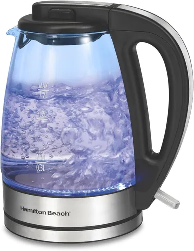Miniatura 10 de Hamilton Beach Compact Hervidor de agua de vidrio, 1 litro (40930)
