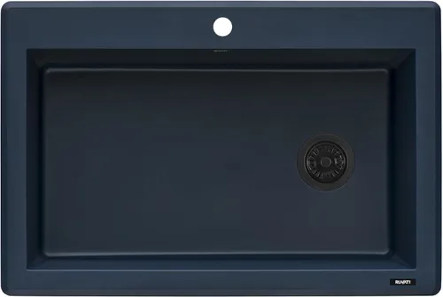 Miniatura 12 de Ruvati RVG1033RN - Fregadero de cocina de cuarzo compuesto de granito de 33 x 22 pulgadas, montaje superior, color verde enebro Verde (Juniper Green)