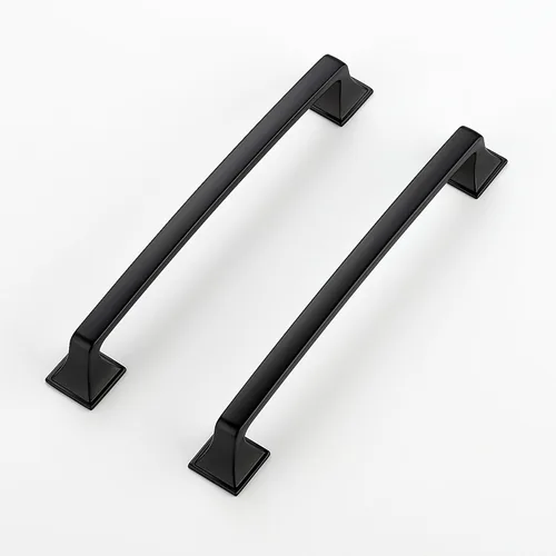 Miniatura 10 de Ravinte Paquete de 1 Tiradores de Arco Cuadrados Sólidos de 3 Pulgadas para Gabinetes de Cocina, Manijas de Gabinetes de Cocina Bronce Champán