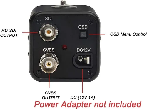 Miniatura 4 de Cámara HD SDI, cámara de seguridad CCTV digital de 2MP 1080P, sensor de alta sensibilidad 1/2.8 CMOS con lente manual Varifocal HD 3MP