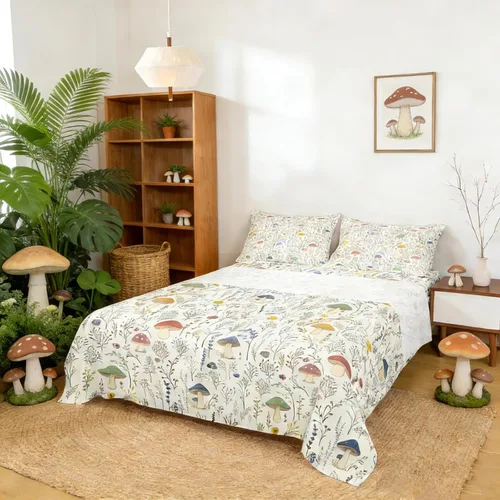 Miniatura 21 de Erosebridal Juego de sábanas 3D de mundo submarino con diseño de peces de playa, azul mar, tamaño individual, sábana bajera ajustable con diseño