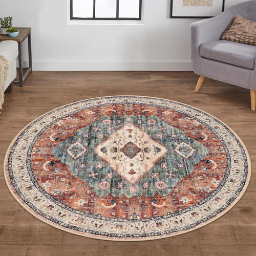 Miniatura 74 de KOZYFLY Alfombra Pequeña de Área 2x3 Pies Alfombras para Entrada Lavable Boho Alfombra de Entrada Antideslizante Tapete de Puerta Interior Entrada