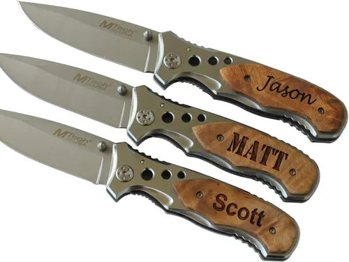 Miniatura 2 de Grabado gratuito – Cuchillo de bolsillo personalizado MTech USA.