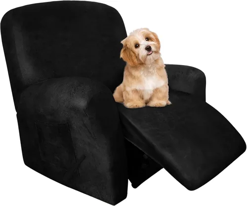 Miniatura 58 de molasofa Fundas de cuero para sillas reclinables, fundas para sillas reclinables grandes para silla reclinable, 4 piezas, fundas lavables que se