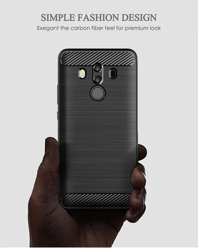 Miniatura 5 de Asuwish Funda de teléfono para Huawei Mate 10 Pro con protector de pantalla de vidrio templado y accesorios de celda de silicona suave delgada Azul