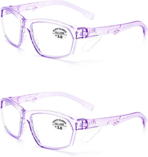 Miniatura 80 de ProtectX Elegantes gafas de seguridad antivaho y resistentes a los arañazos, gafas de protección UV, lentes de bloqueo de luz azul para hombres