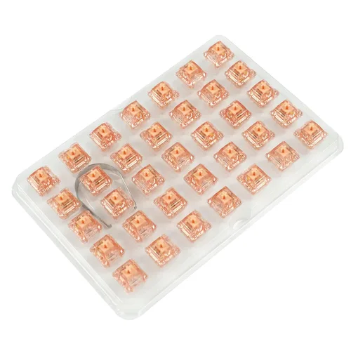 Miniatura 4 de Skyloong - 35 interruptores de vástago SMD RGB Mx para teclado mecánico, 35 unidades, marrón, amarillo, rojo, plata, leche, rosa, azul, chocolate, 5