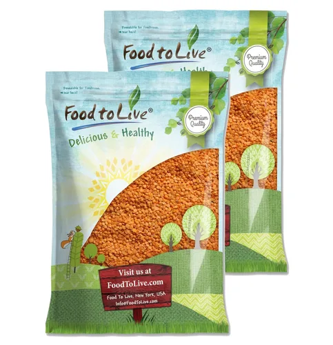 Miniatura 9 de Lentejas rojas divididas, 3 libras – Masoor Dal, secas, veganas, kosher, a granel. Fácil de cocinar. No requiere remojo. Buena fuente de fibra