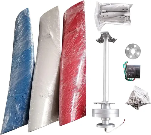 Miniatura 5 de Kit generador de turbina eólica, 400 W, 12 V/24 V, 3 aspas, portátil, vertical, hélice, generador de turbina eólica, kit de generador de turbina
